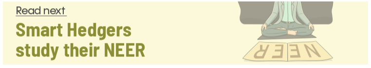 Smart hedgers study their NEER